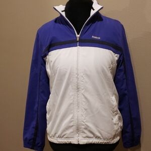 Reebok warm up jacket purple white NWT 💜